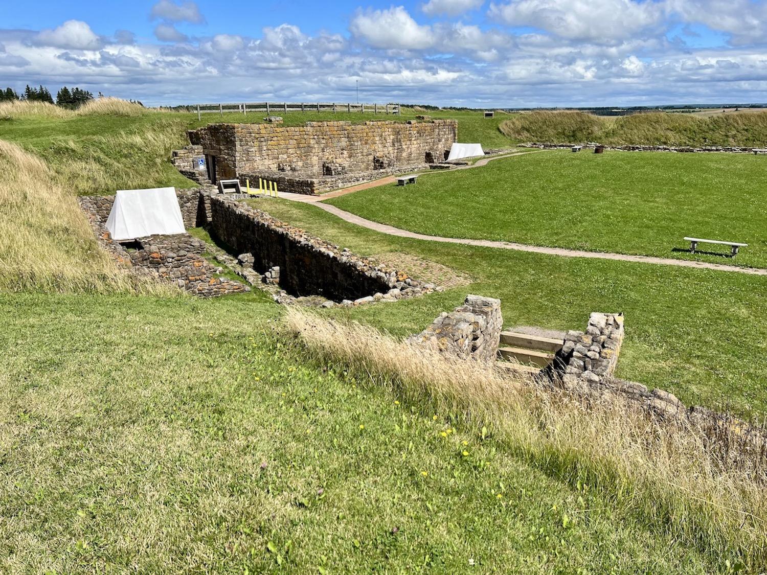 In 2022, you could rent one of two equipped tents at Fort Beauséjour-Fort Cumberland National Historic Site.