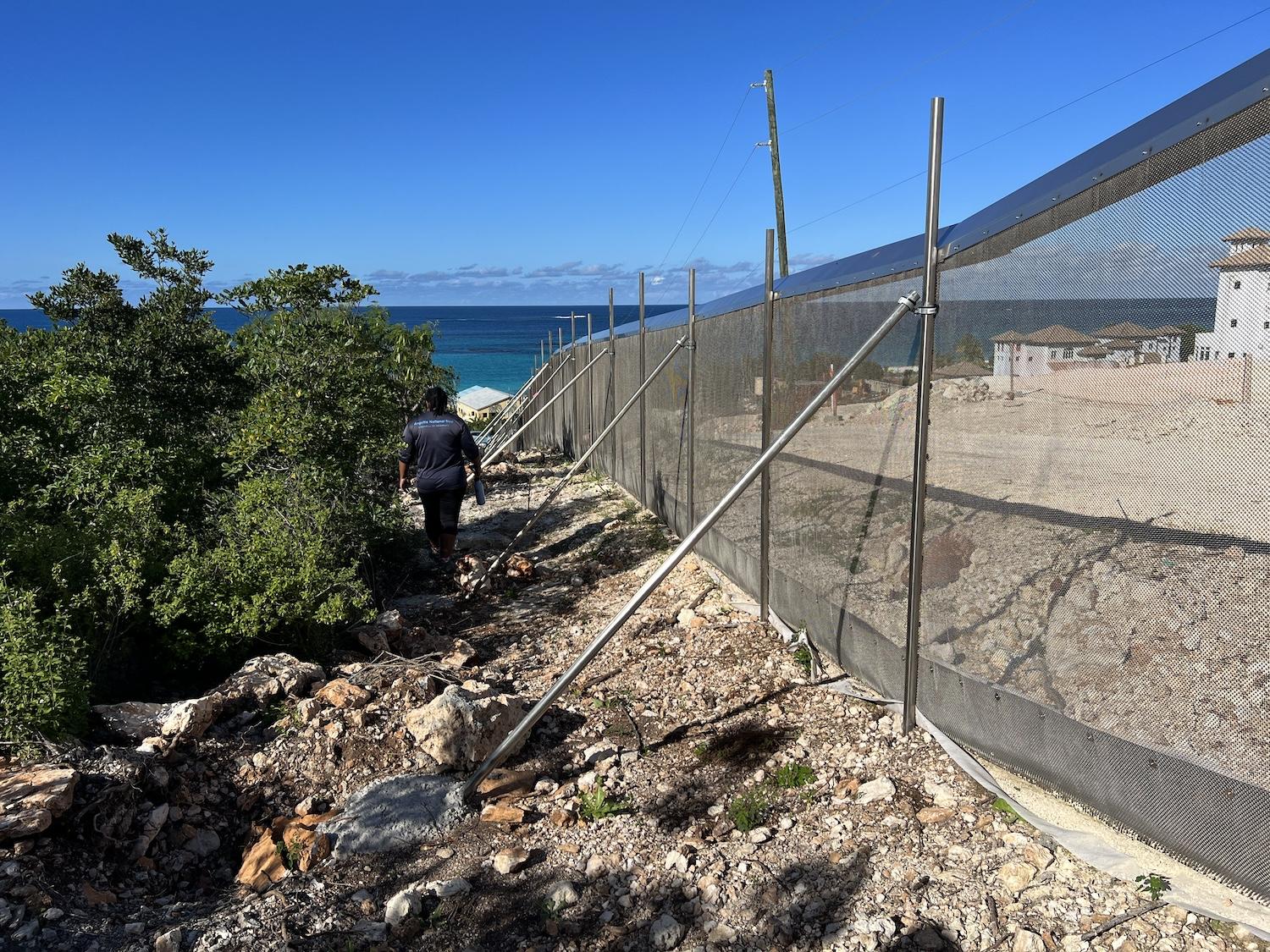 In Anguilla, a new fence encloses Fountain Cavern National Park in a bid to keep invasive species at bay. In Anguilla, a new fence encloses Fountain Cavern National Park in a bid to keep invasive species at bay.