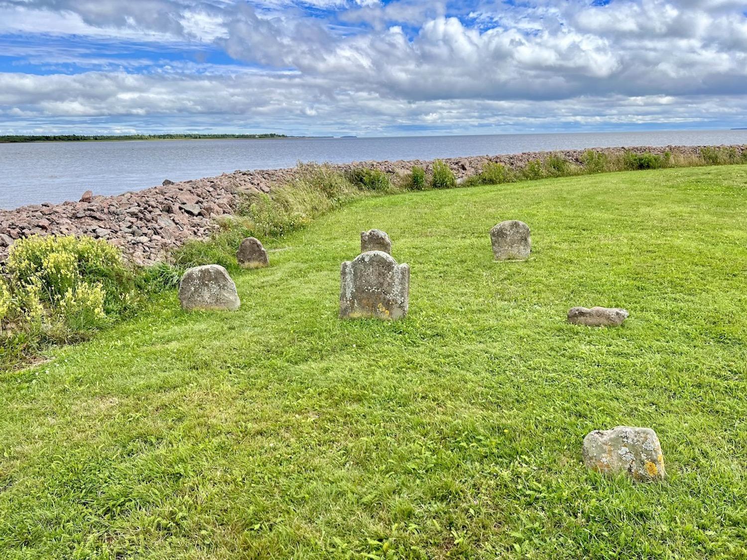 What's left of nine graves of Fort Gaspareaux soldiers.