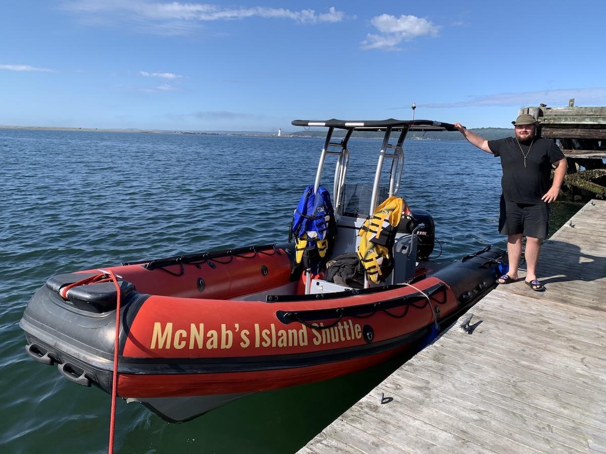 Captain Dave Backman of North West Arm Boat Tours takes people to McNabs Island.