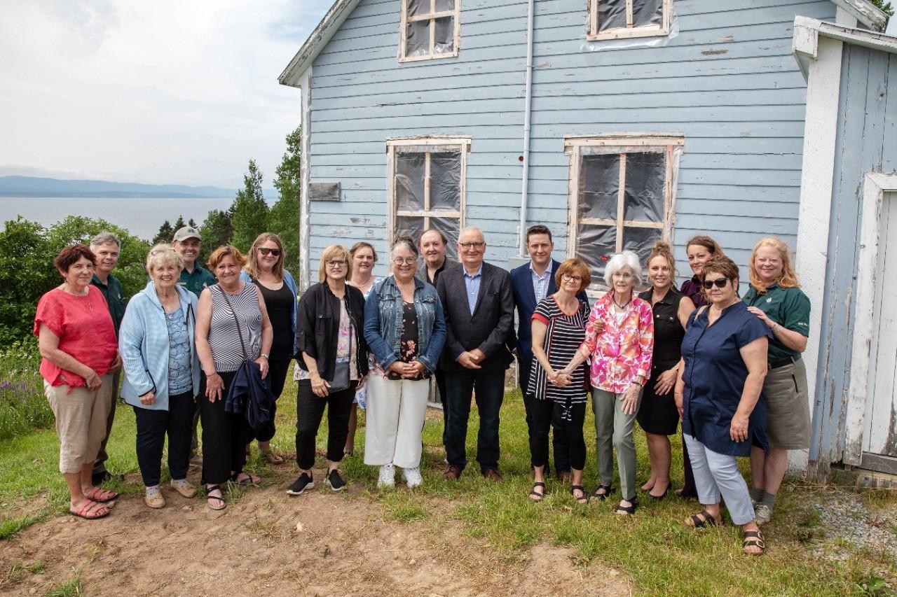 On July 16, people gathered in Forillon National Park in Quebec to mark progress for the Grande-Grave heritage site revitalization project.