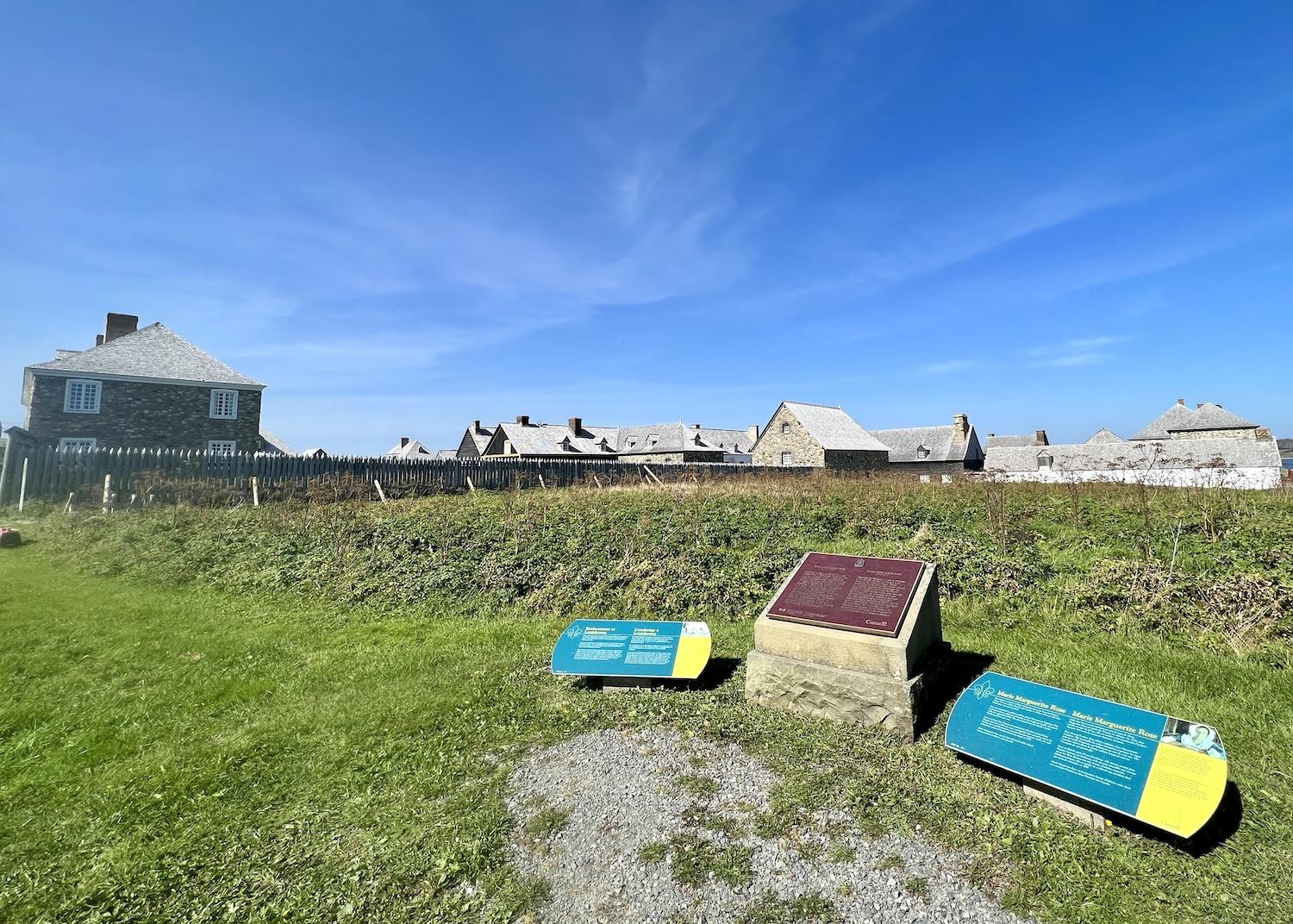 Don't miss the monument dedicated to Marie Marguerite Rose, and the panels about enslavement at the Fortress of Louisbourg.
