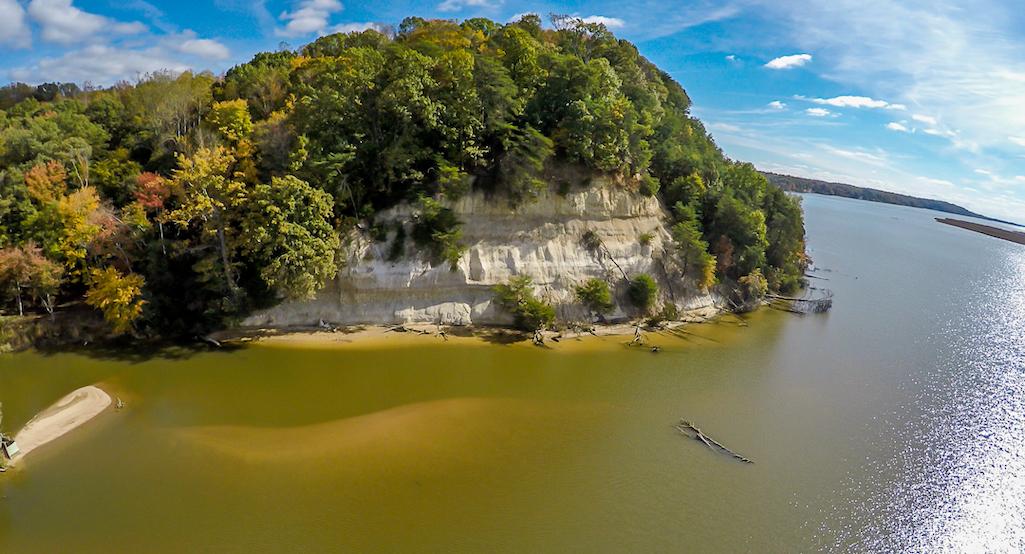 A stretch of Fones Cliffs in Virginia above the Rappahannock River has been regained by the Rappahannock Tribe/Chesapeake Conservancy, Jeffrey Allenby