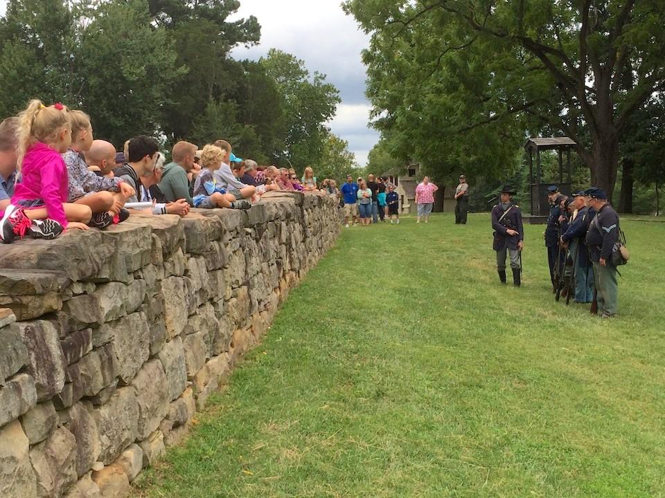 During a living history program Civil War reenactors at Fredericksburg and Spotsylvania National Military park will recount war life/NPS file