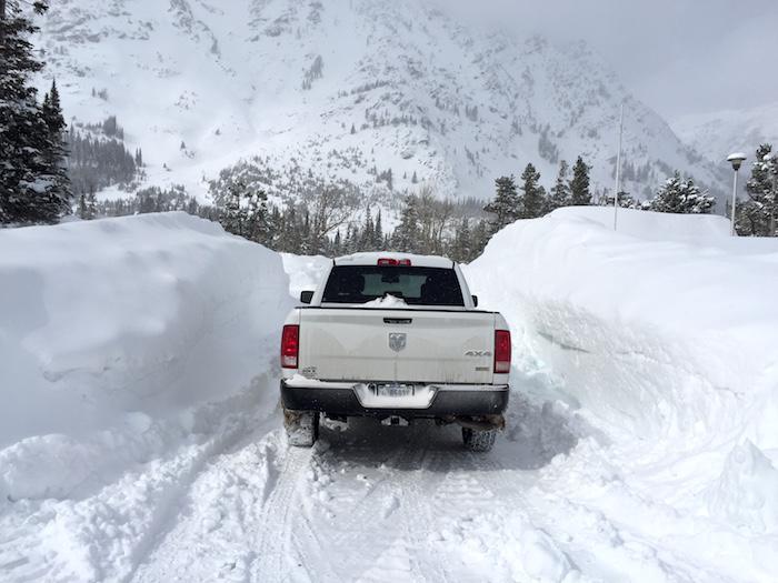 Some drifts in the Two Medicine area of Glacier National Park reached 20 feet/NPS