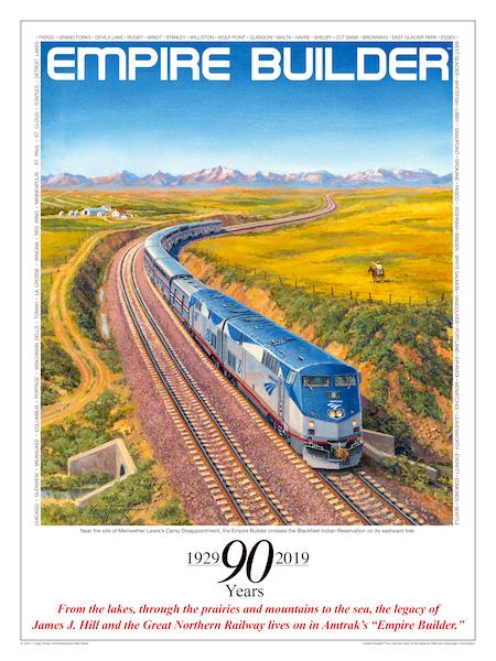 The Empire Builder is celebrating its 90th year in 2019