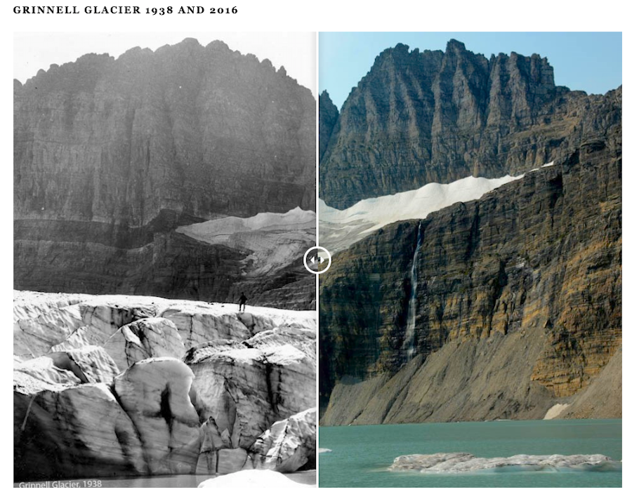  Repeat photography of Grinnell Glacier, 1938 and 2016/NPS