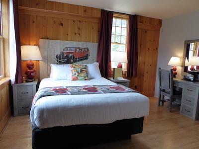 Guest room at Rising Sun Lodge in Glacier National Park/Scotts