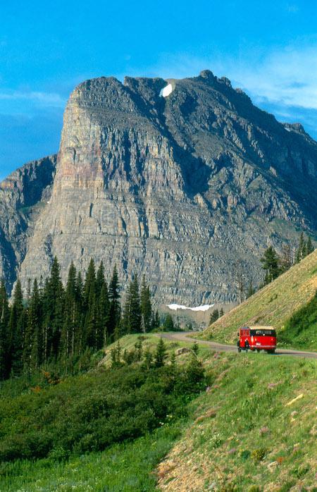 Red jammers are not rolling through Glacier National Park this summer/NPS