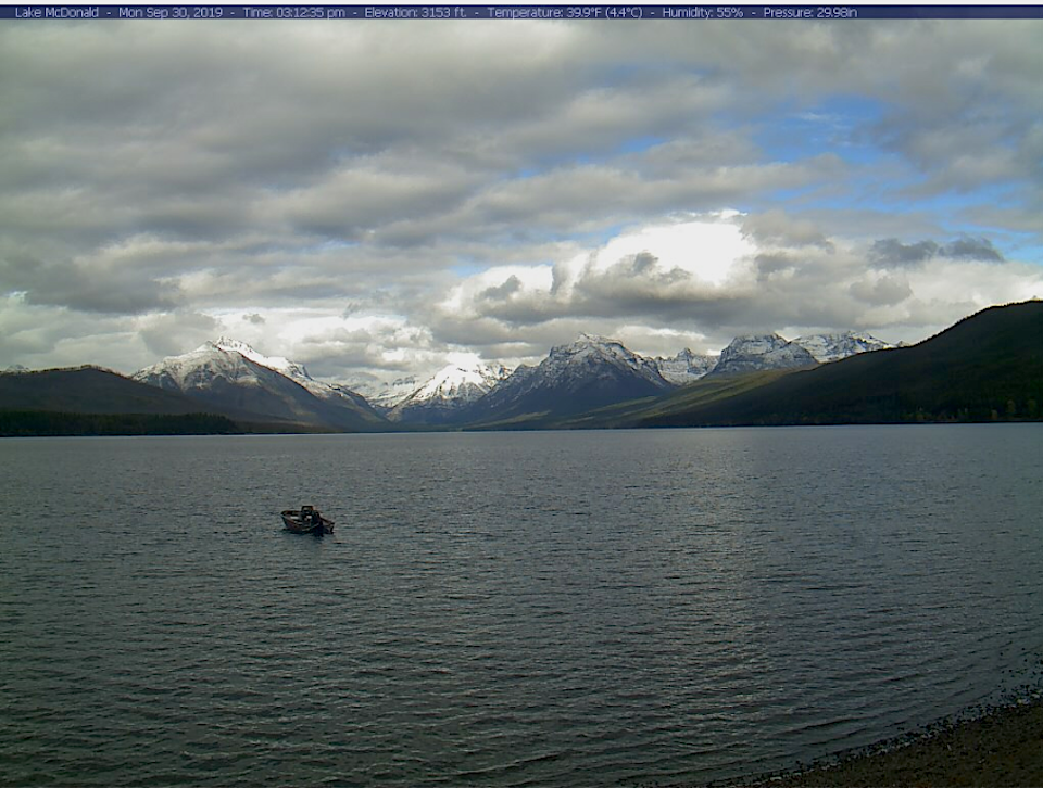 Lake McDonald, Glacier National Park/NPS webcam
