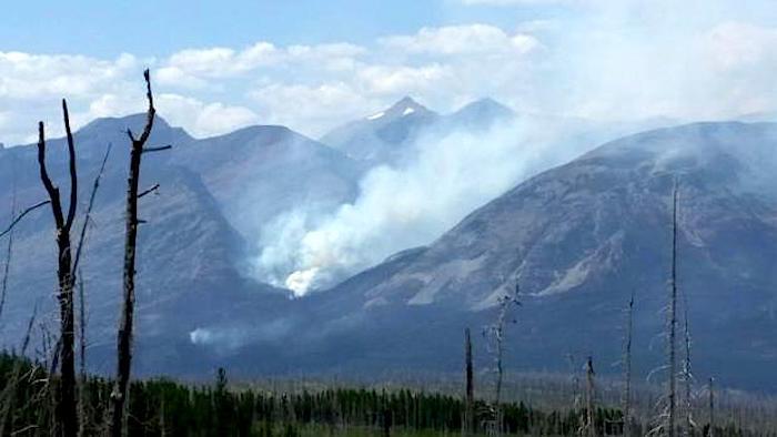 Reynolds Creek Fire in the Rose Creek Drainage At Glacier NP/NPS