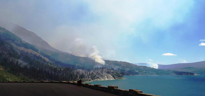 View of the Reynolds Creek Fire from Going to the Sun Point/NPS
