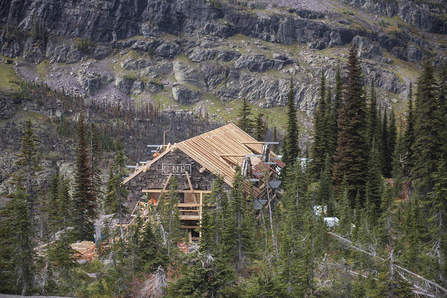 The Glacier National Park Conservancy helped the Sperry Chalet rise like a phoenix from the ashes/Glacier Conservancy