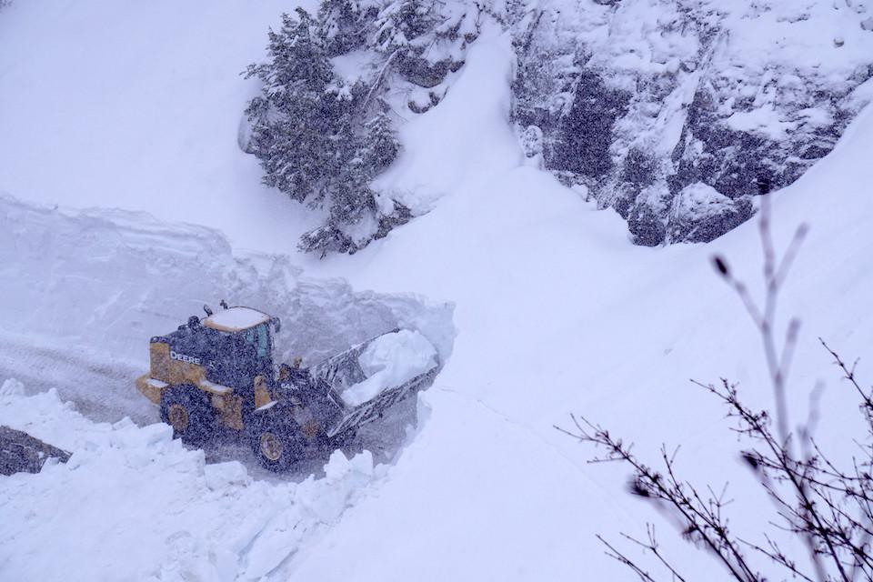 Heavy snow made clearing Glacier National Park's Going-to-the-Sun Road a time-consuming task/NPS
