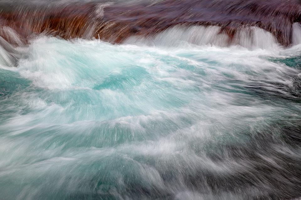 The energy of agua, Glacier National Park / Rebecca Latson
