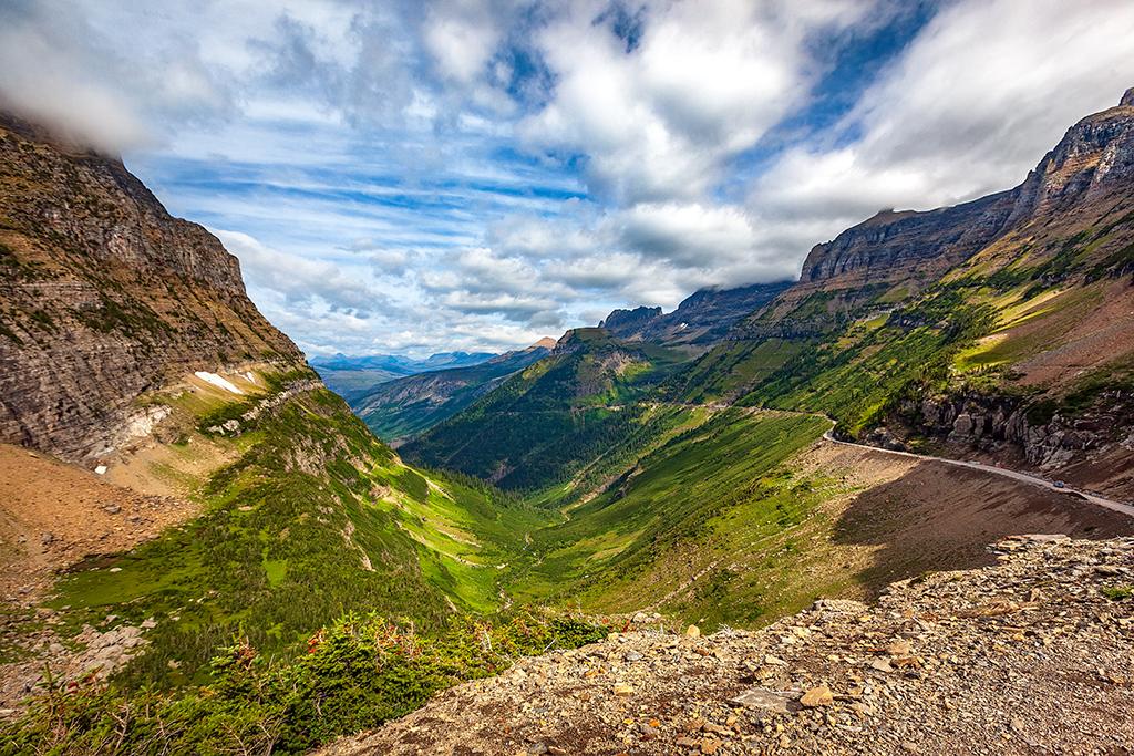 A u-shaped valley at Logan Pass, Glacier National Park / Rebecca Latson A u-shaped valley at Logan Pass, Glacier National Park / Rebecca Latson