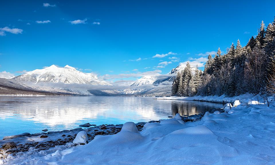 A winter wonderland, Glacier National Park / Rebecca Latson