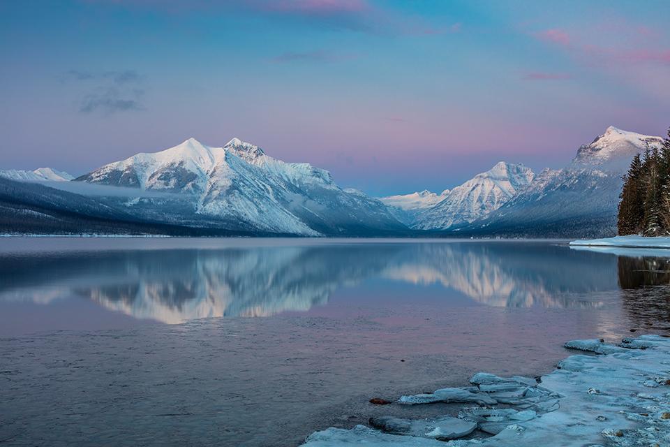 "Blue Hour" over Lake McDonald, Glacier National Park / Rebecca Latson