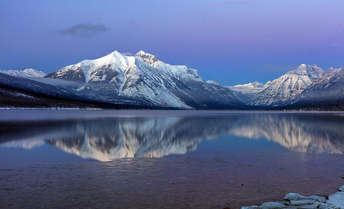 Blue Hour at Glacier National Park / Rebecca Latson