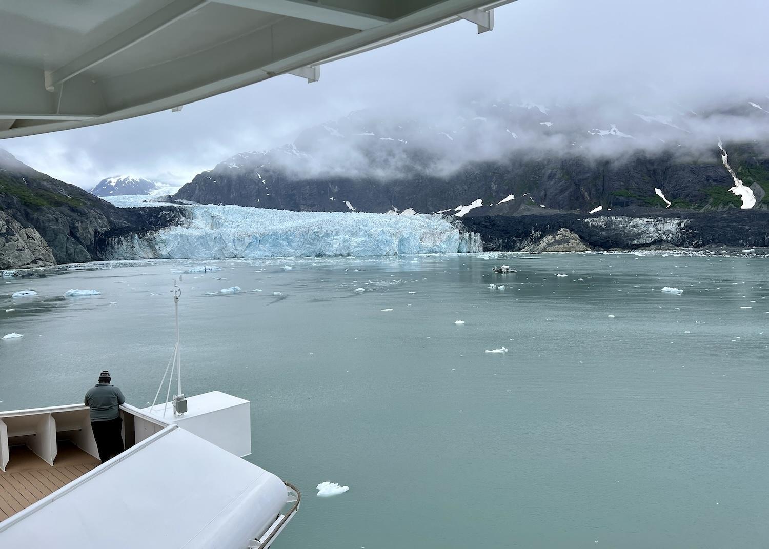 Look just to the right of Margerie Glacier and you'll see Grand Pacific Glacier. Look just to the right of Margerie Glacier and you'll see Grand Pacific Glacier.