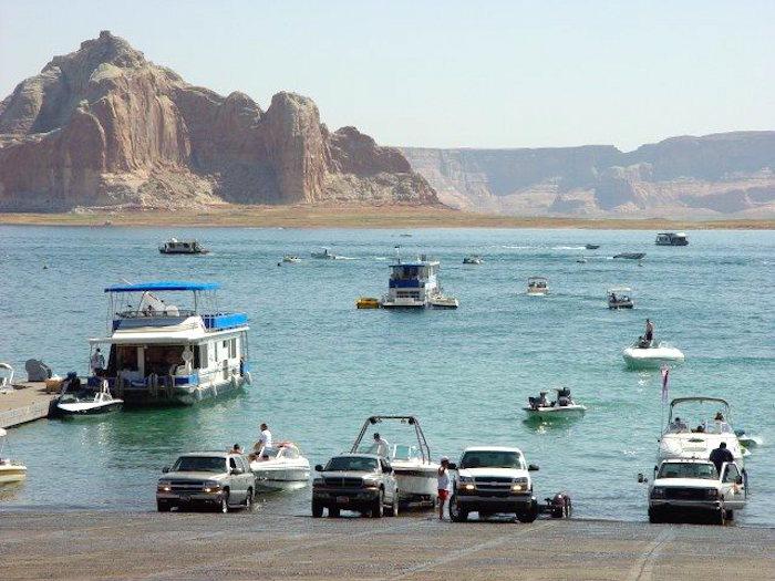 A boat launch at Glen Canyon National Recreation Area/NPS