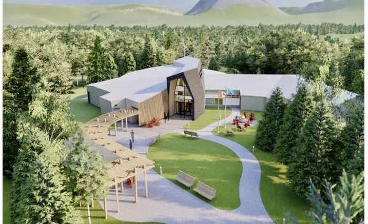 An artist's rendering of how the new Gros Morne visitor center will look.