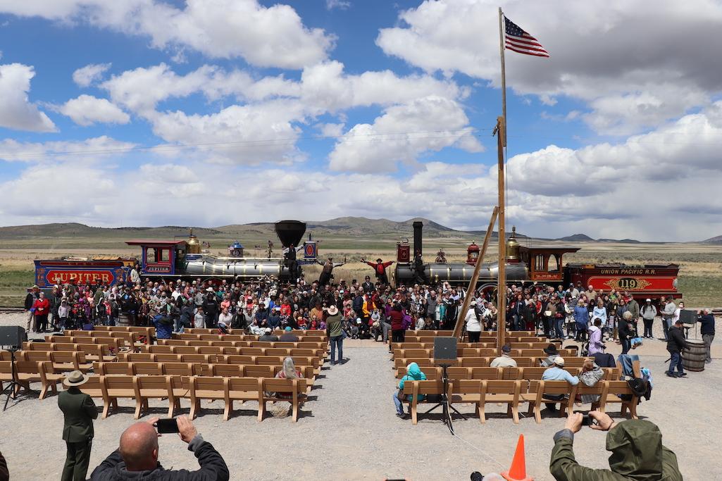 The 153rd anniversary of the "meeting of the rails" will be celebrated at Golden Spike National Historical Park/NPS