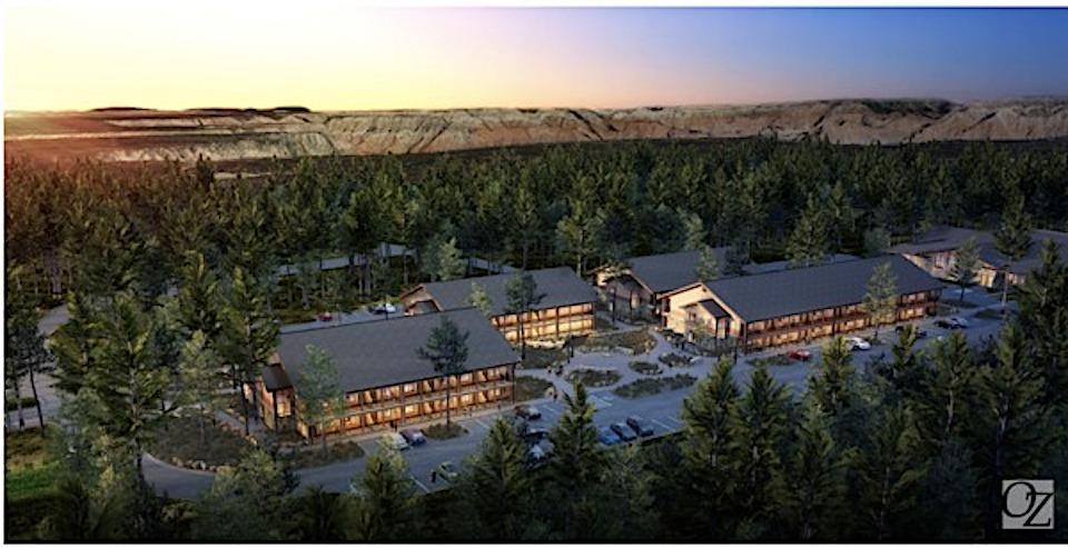 Artist's rendering of proposed lodging at Maswick on South Rim of Grand Canyon National Park/Xanterra