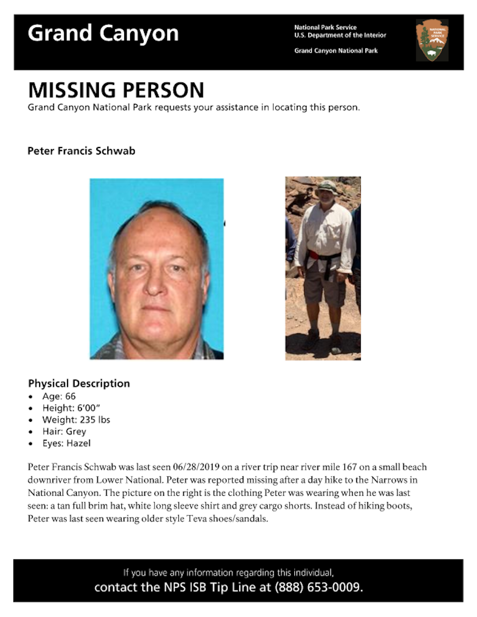Search underway for missing California man at Grand Canyon National Park/NPS