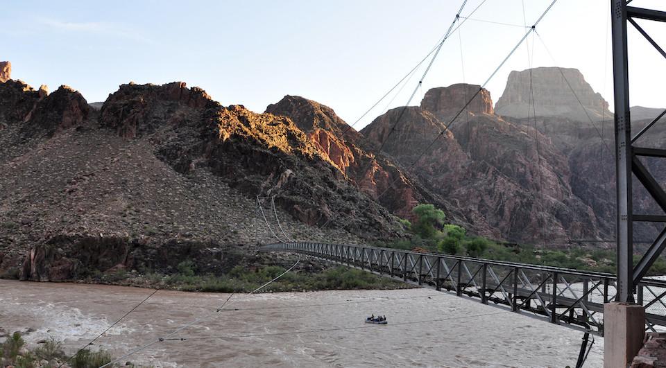 Structural concerns have led to closure of the Silver Bridge at Grand Canyon National Park/NPS file