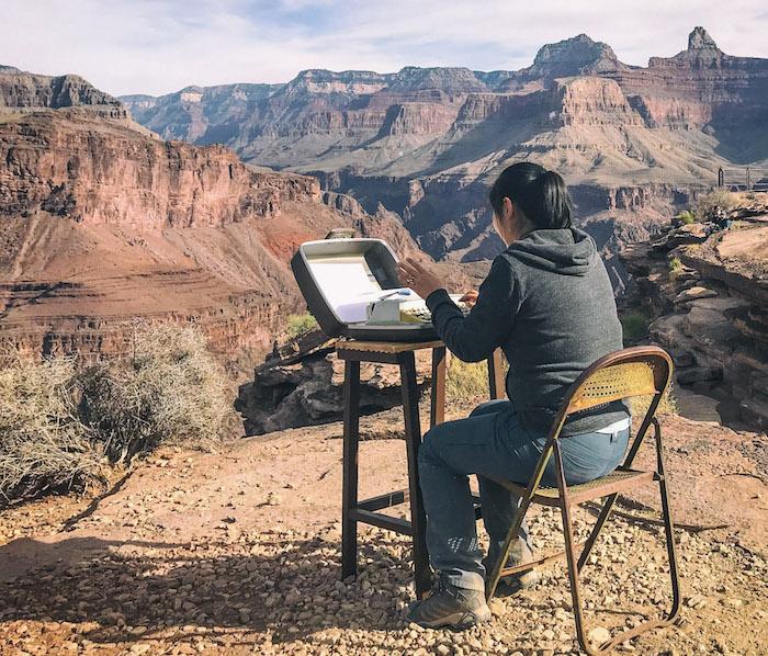 If you happened upon a typewriter at Plateau Point, what would you do?/NPS