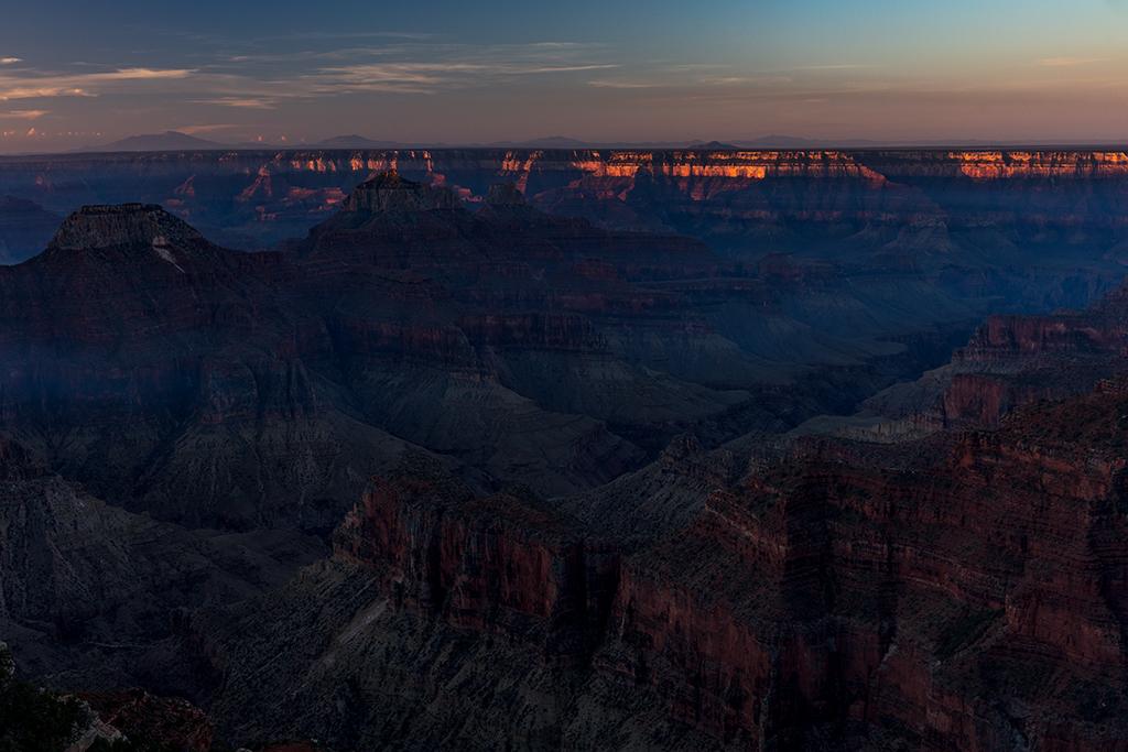 A North Rim sunrise - bracket shot dark, Grand Canyon National Park / Rebecca Latson