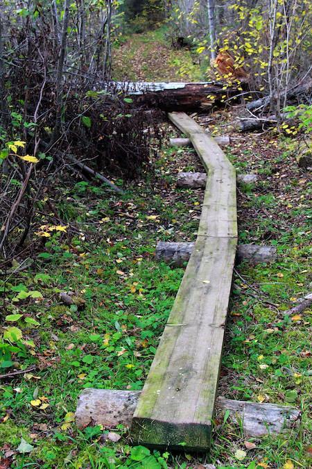 The nine-mile Grand Portage Trail follows the original voyageur portage route.