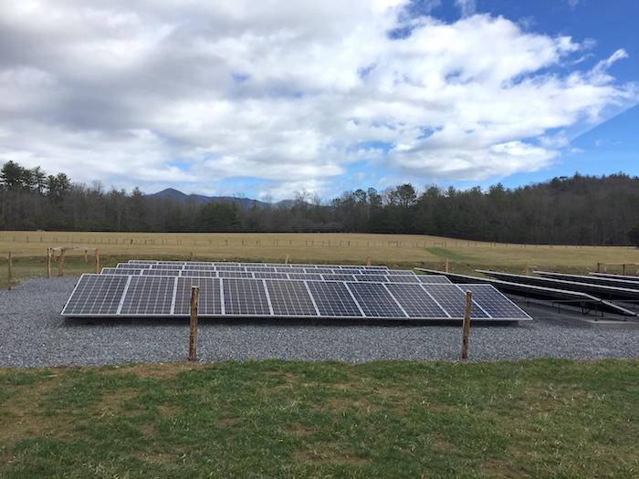 Solar panels at Cades Cove in Great Smoky Mountains National Park/NPS