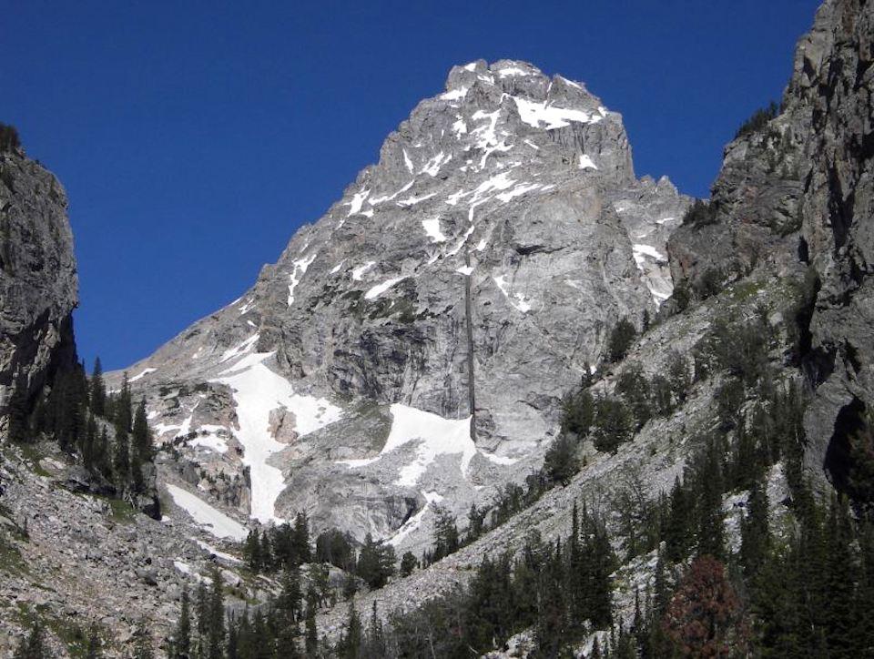 Grand Teton National Park climbing rangers were called in to rescue a 17-year-old climber who hurt her leg while descending Middle Teton/NPS file