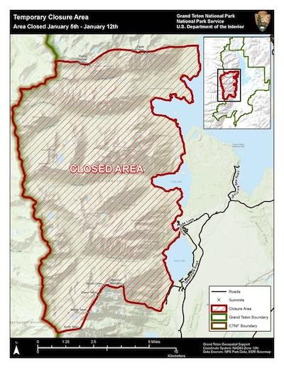 Parts of Grand Teton National Park are to be closed next week for mountain goat culling/NPS