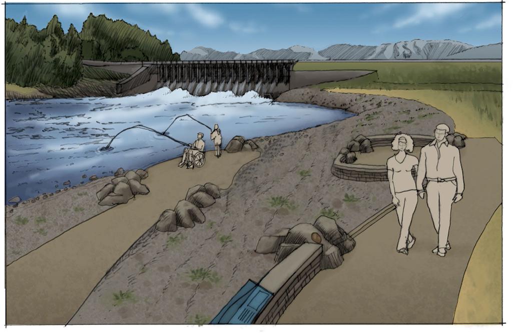 Work to improve access to the Snake River near Jackson Lake Dam is set to begin soon/NPS graphic