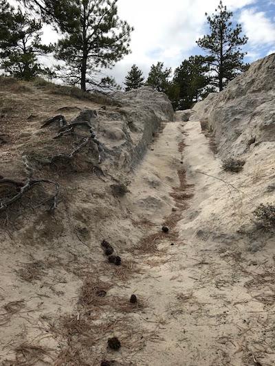 Oregon Trail ruts at Guernsey, Wyoming/Jim Stratton