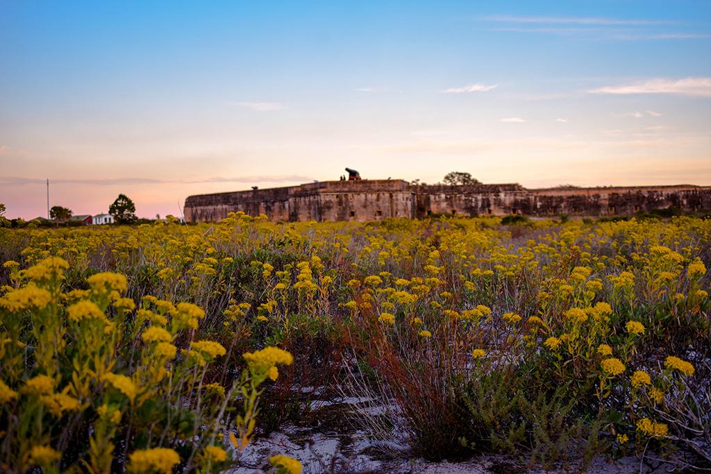 Fort Pickens at sunset, Gulf Islands National Seashore / National Park Service