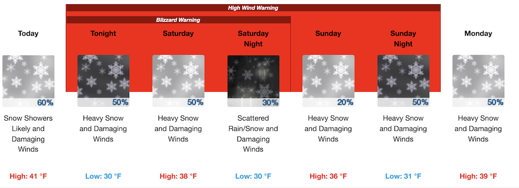Blizzard warning out for Mauna Loa summit at Hawai'i Volcanoes National Park/NOAA