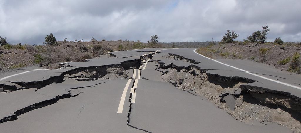 Crater Rim Drive damage at Hawai'i Volcanoes National Park/NPS