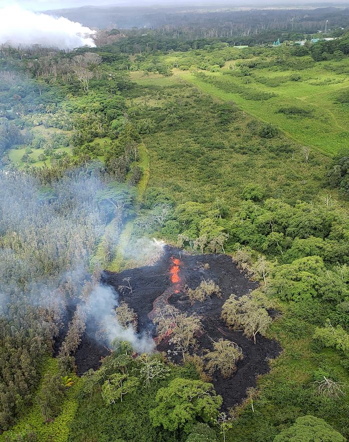 Fissure 16 was spotted Saturday morning, local time, near Hawai'i Volcanoes National Park/USGS