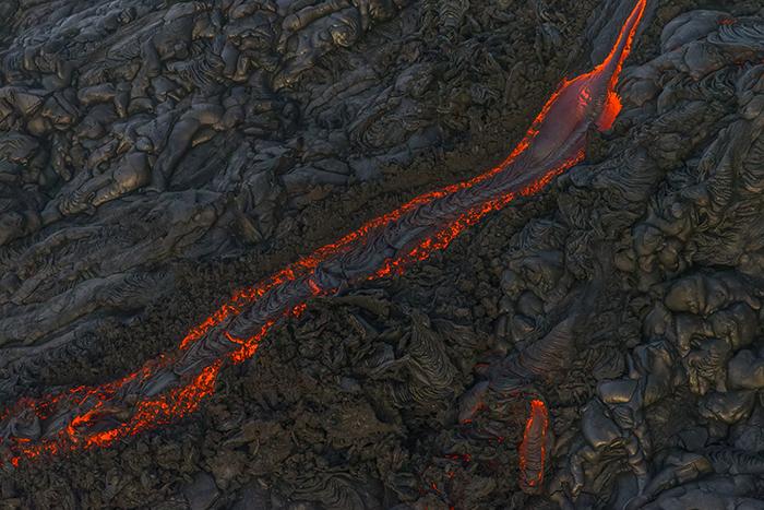 A ribbon of lava, Hawai'i Volcanoes National Park / Rebecca Latson
