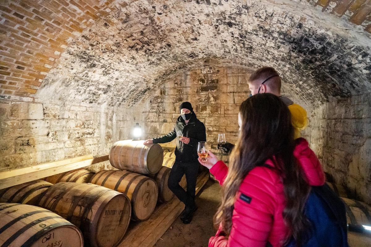 Exploring the Halifax Citadel with a guided spirits tour and tasting.
