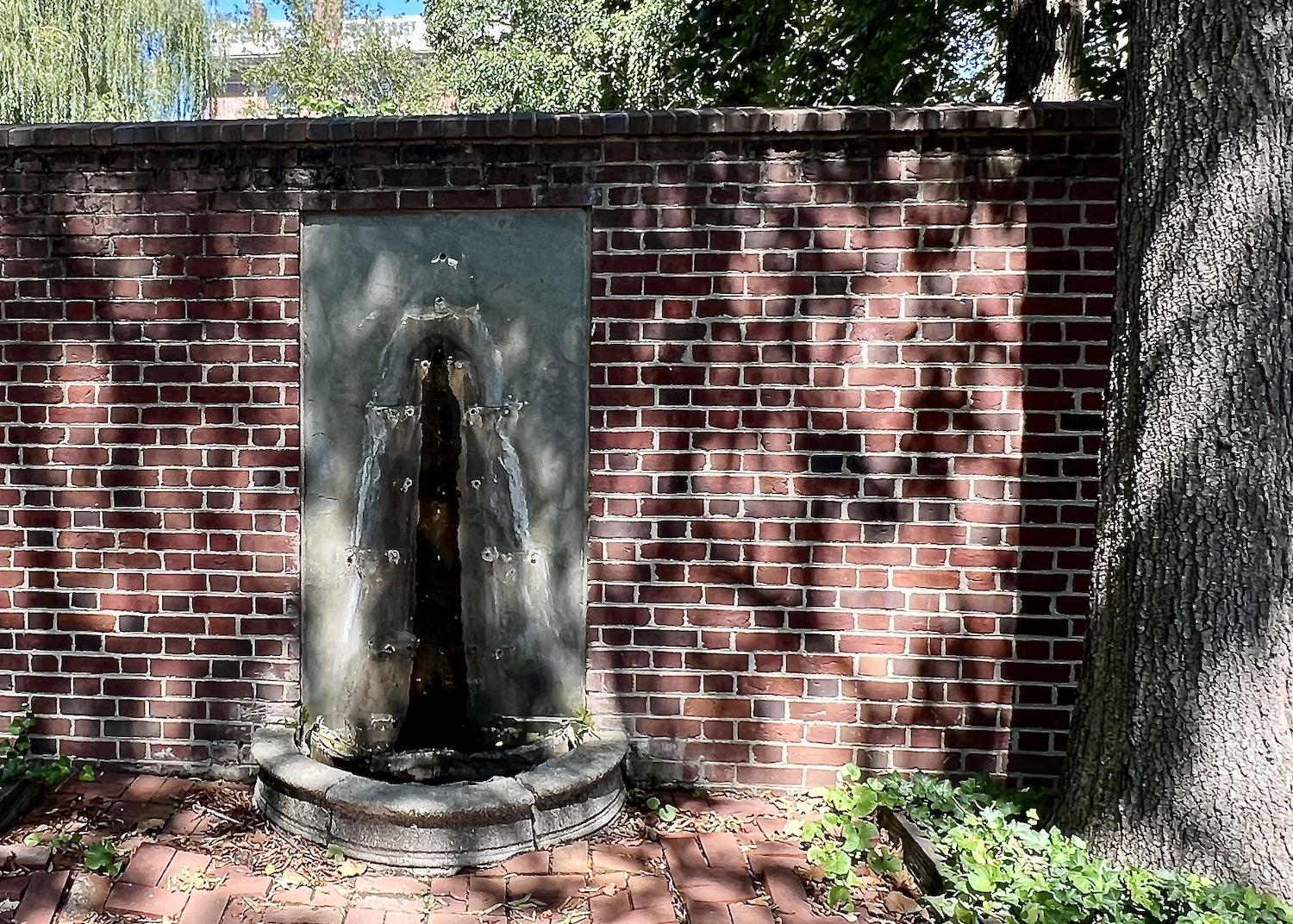 The fountain from Benjamin Rush Garden will be restored.
