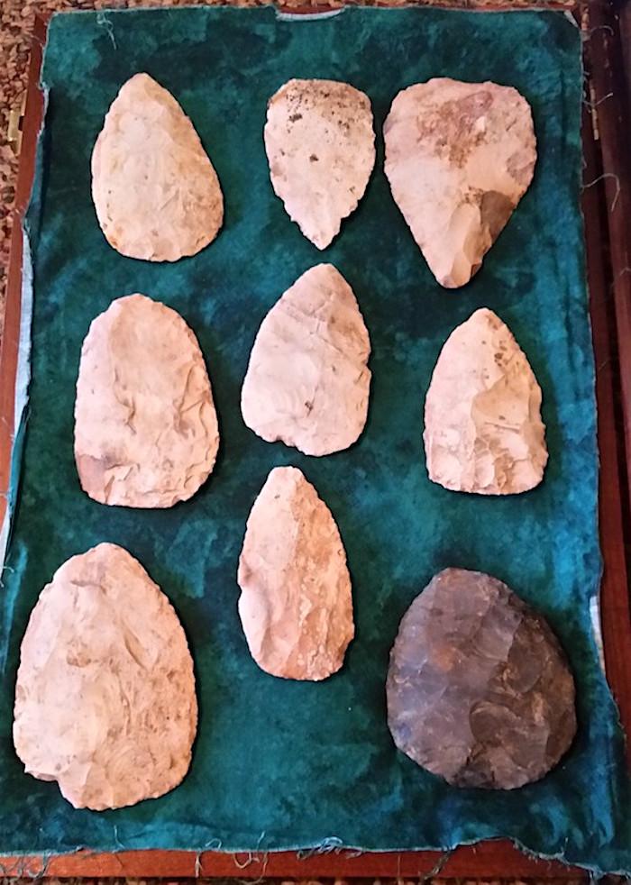 Cultural artifacts including prehistoric chert blades that had been illegally removed from public lands were recovered by Special Agents of the National Park Service