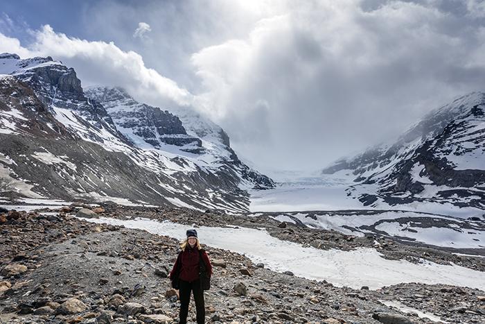 The Photographer At Athabasca Glacier, Jasper National Park / Rebecca Latson