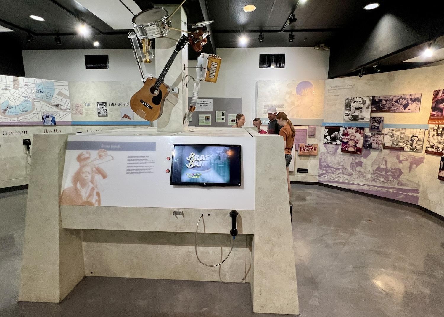 A small section on music is found at the back of the visitor center for New Orleans Jazz and Jean Latiffe national historical parks.