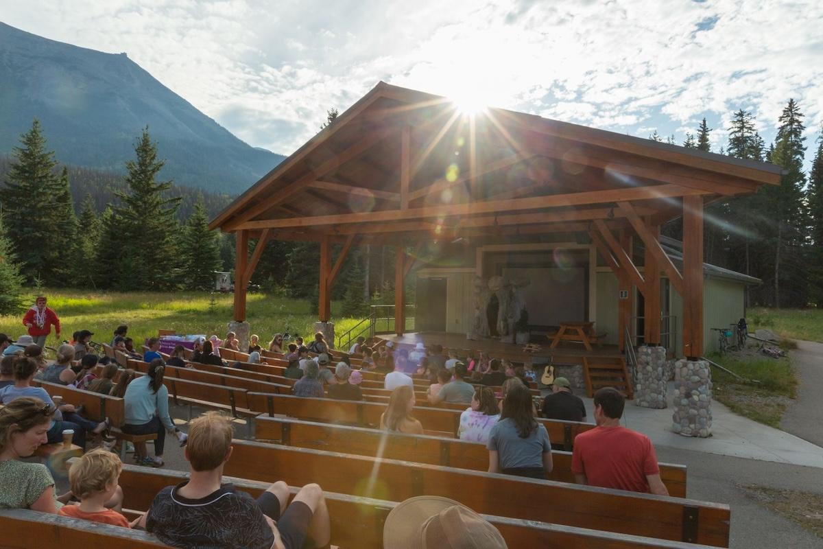 Whisters Campground stage hosts free summer programming in Jasper National Park.