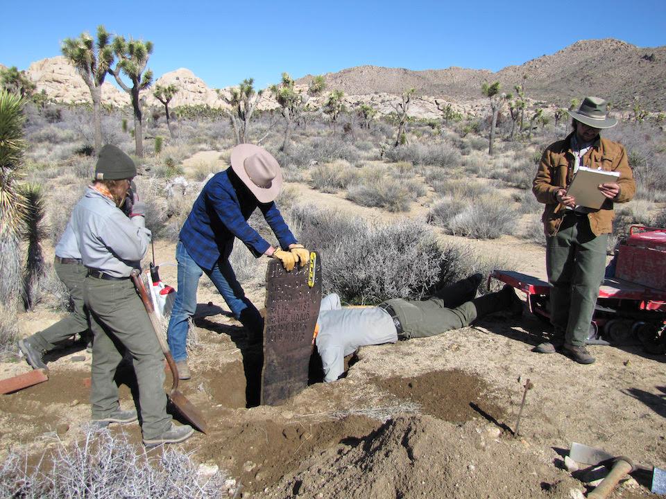 A new marker has been sit on the site of a 1943 shootout at Joshua Tree National Park/NPS